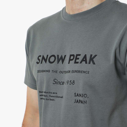 Snow Peak SP Typography T-Shirt