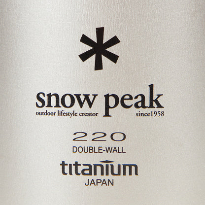 Snow Peak Titanium Double Wall 220 Mug