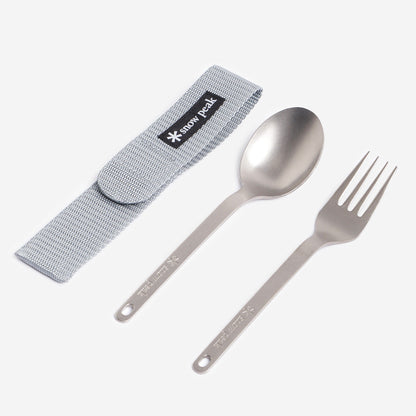 Snow Peak Titanium Fork & Spoon Set