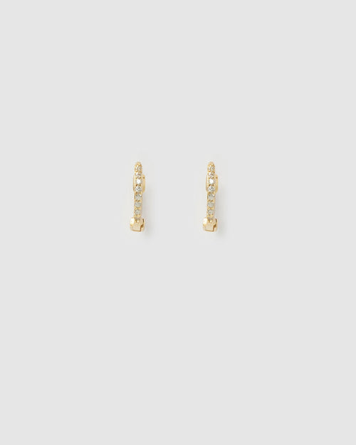 Tabitha Gold Huggie Earrings