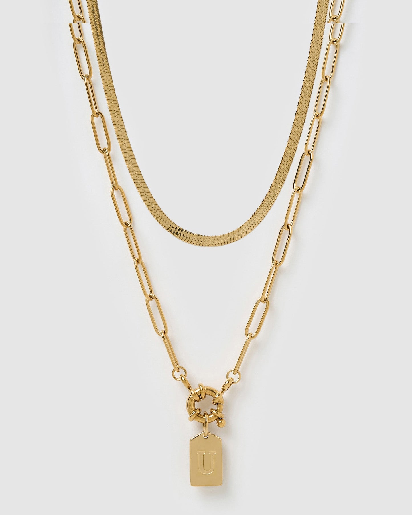 Tag Necklace Stack