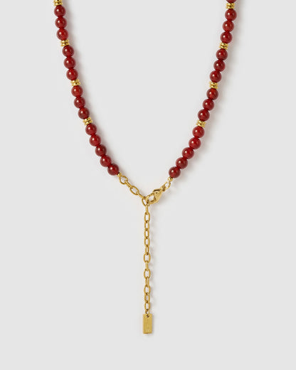 Tallulah Necklace - Red Agate