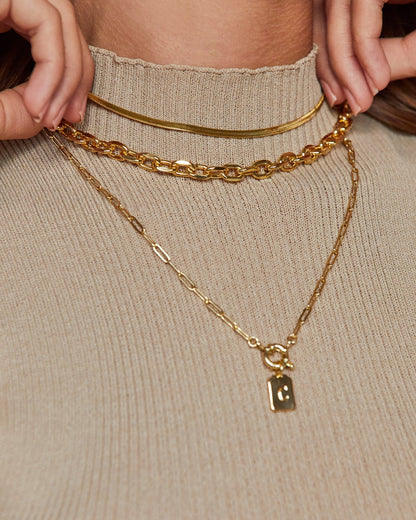 Tag Necklace Stack