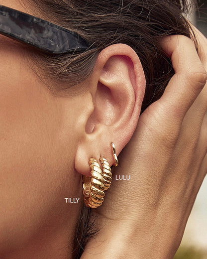 Tilly Gold Hoop Earrings
