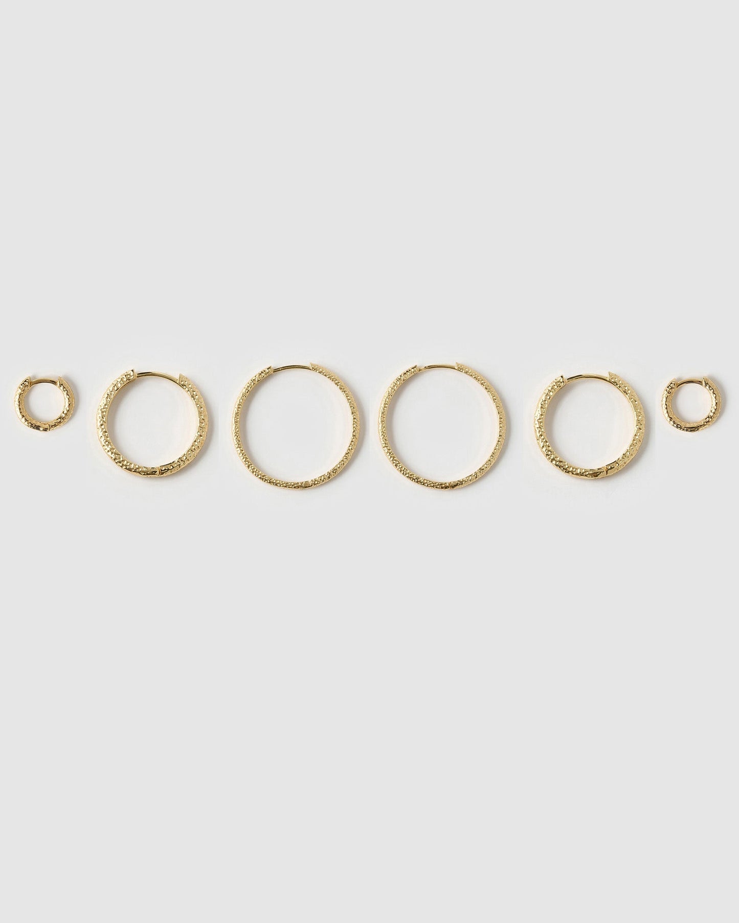 Triple Hoop Earring Stack - Gold