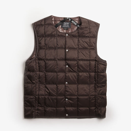 Taion Crew Neck Button Down Vest