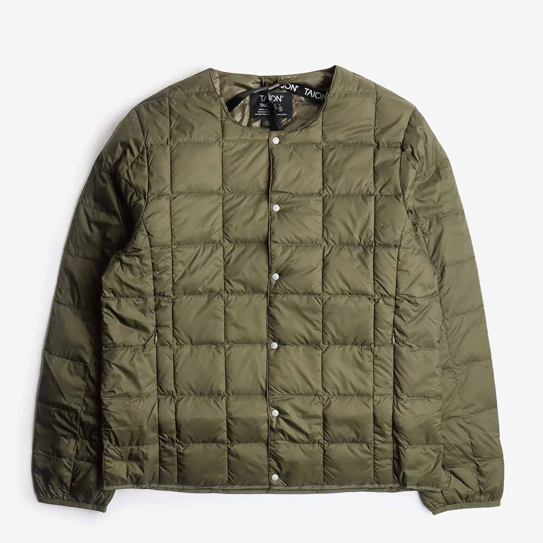 Taion Crew Neck Button Down Jacket