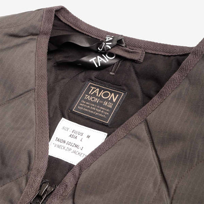 Taion Military Zip V Neck Down Jacket