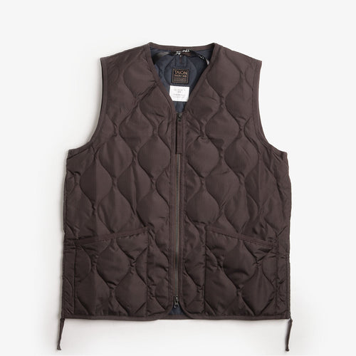 Taion Military Zip V Neck Down Vest
