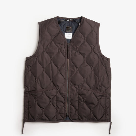 Taion Military Zip V Neck Down Vest