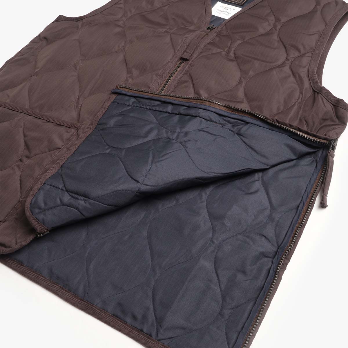 Taion Military Zip V Neck Down Vest