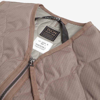 Taion Military Zip V Neck Down Vest