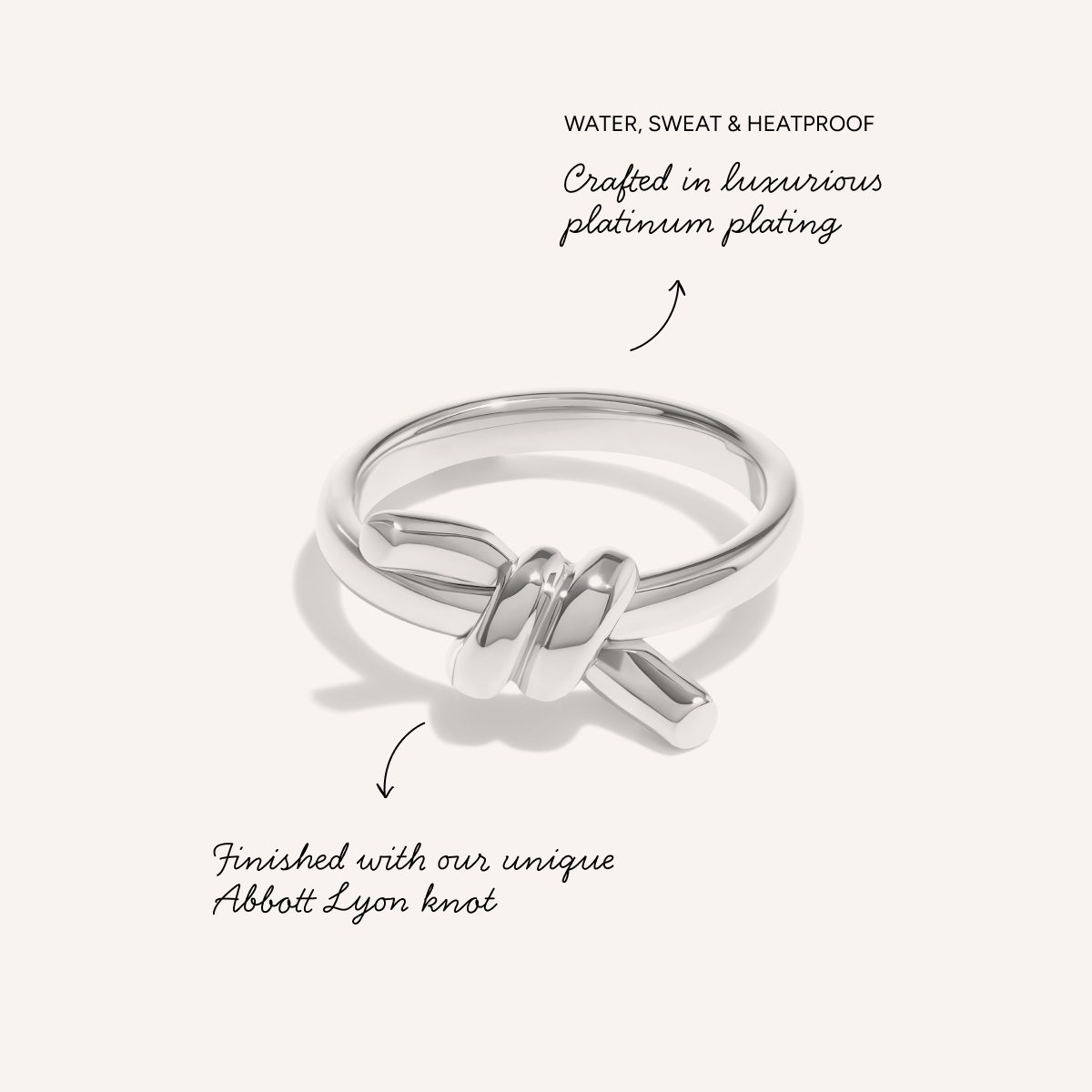 Twisted Knot Ring (Silver)