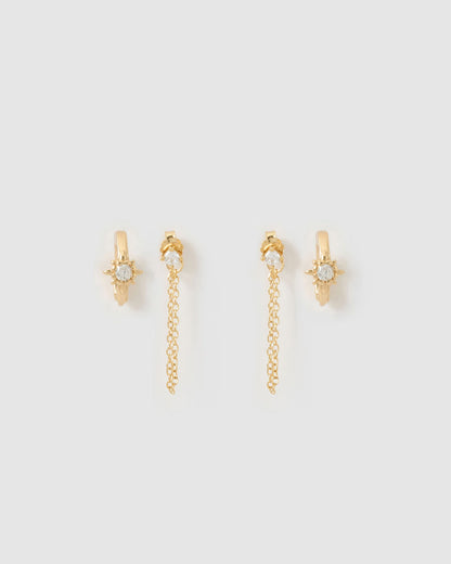Vivia Earring Stack - Gold