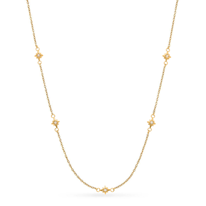 Written In The Stars Handwriting Tag Necklace (Gold)