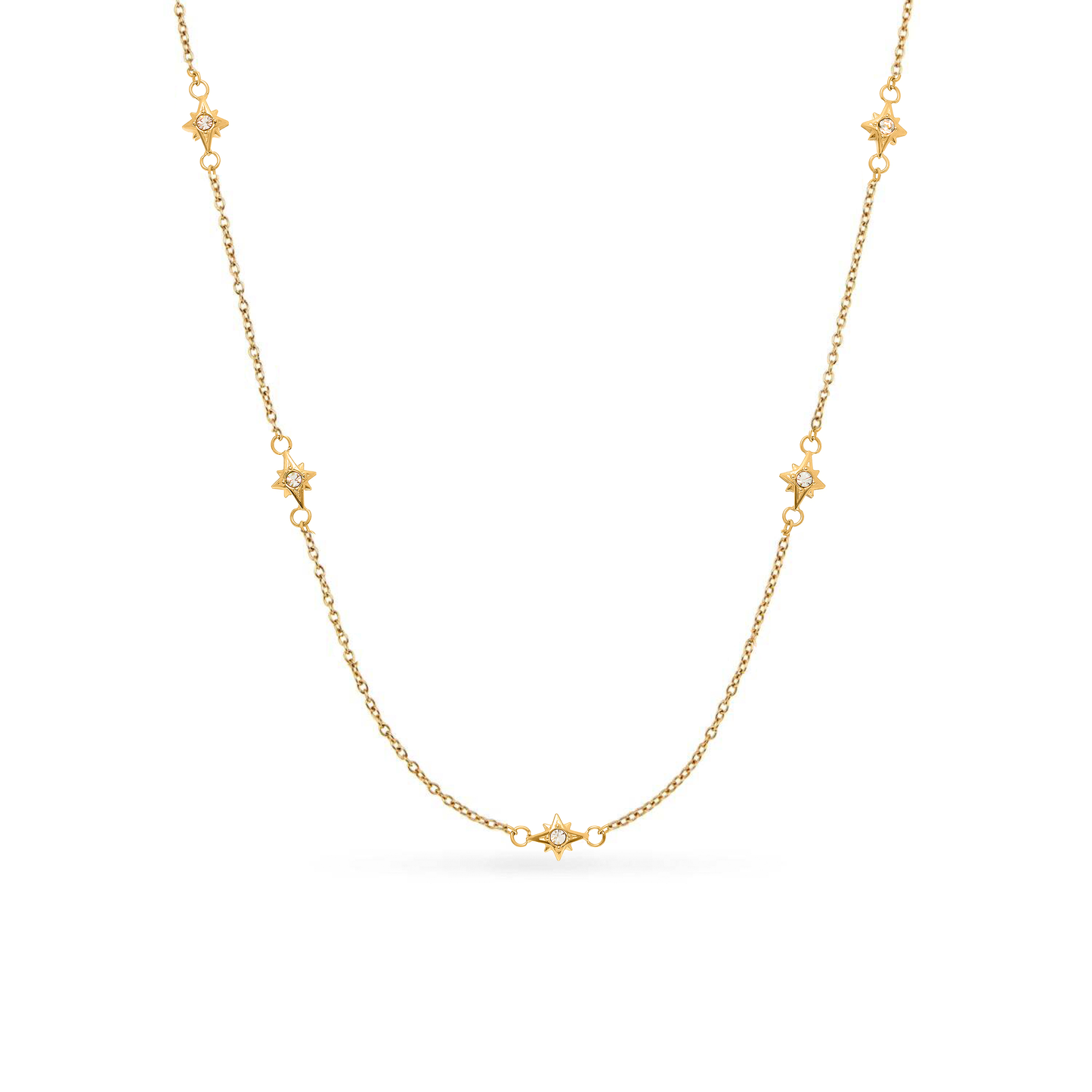 Written in The Sand Initial Necklace (Gold)