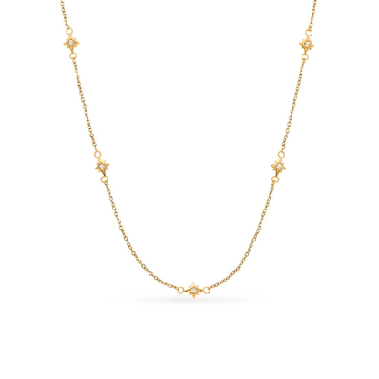 Written in The Sand Initial Necklace (Gold)