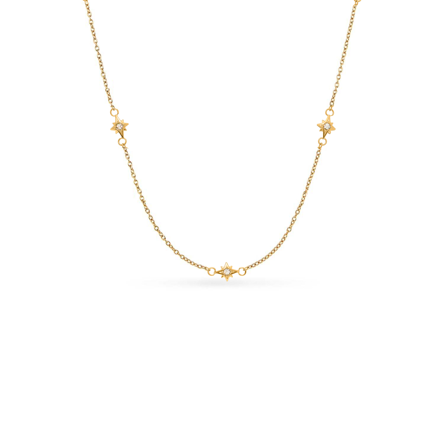 Written in The Sand Initial Necklace (Gold)