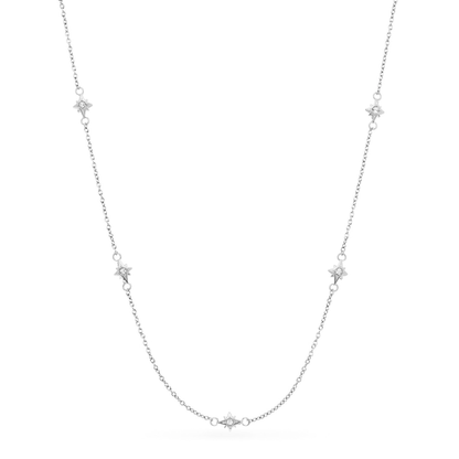 Written In The Stars Handwriting Tag Necklace (Silver)
