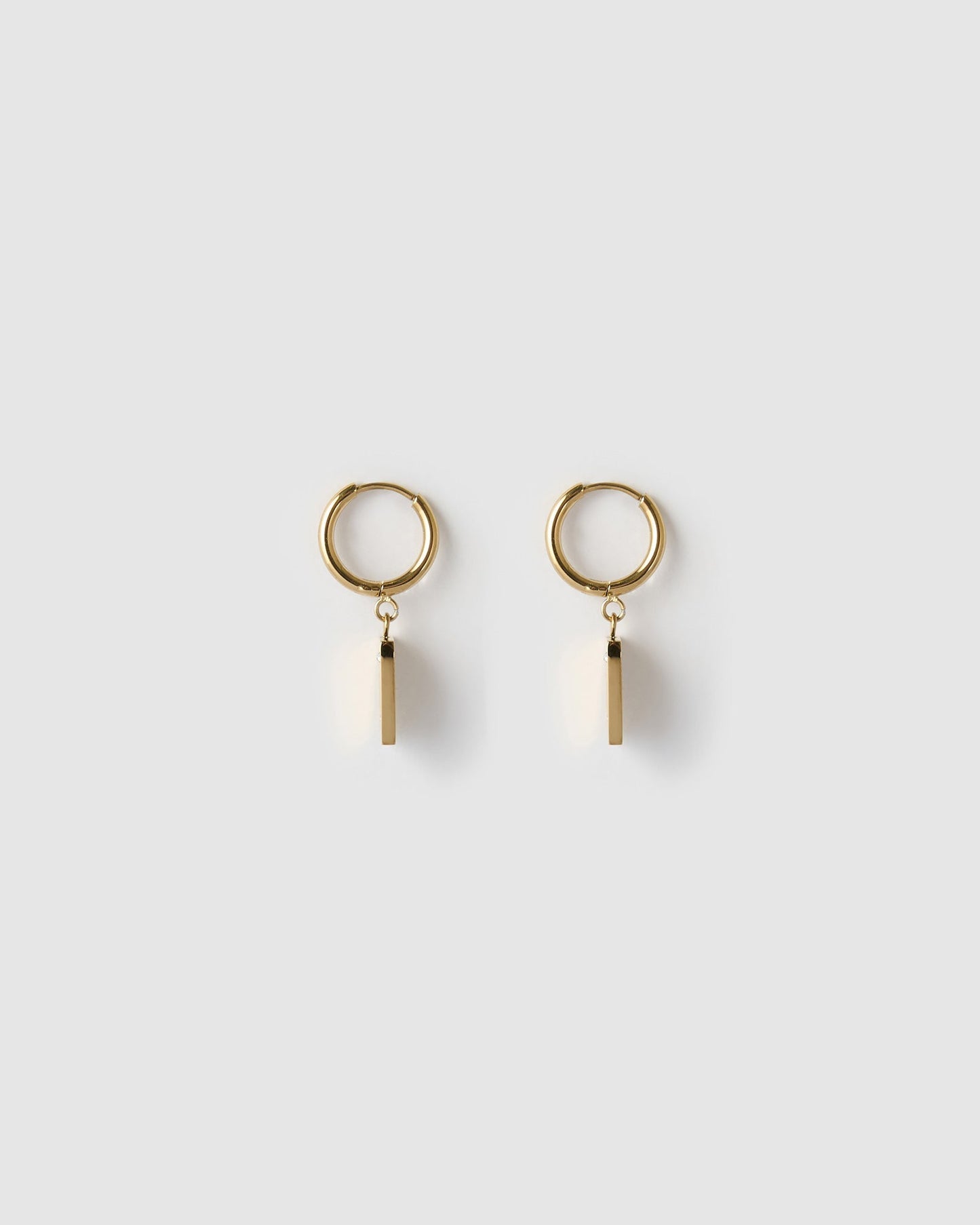 Zodiac Gold Tag Earrings