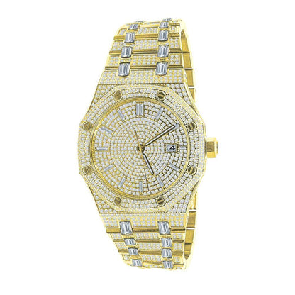 Amazing CZ Full Bustdown Iced Out Watch