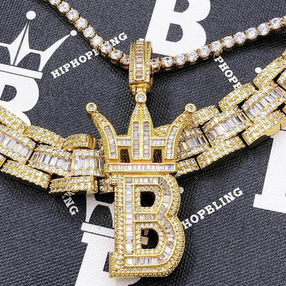Baguette Oyster Bling Bling CZ Iced Out Chain