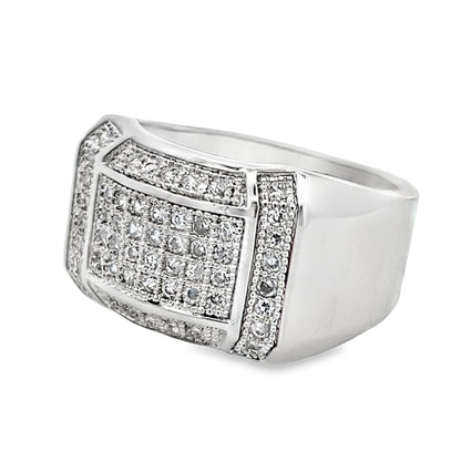 Baller CZ Ring .925 Sterling Silver