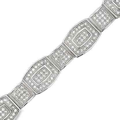 Baller Link CZ Hip Hop Bracelet