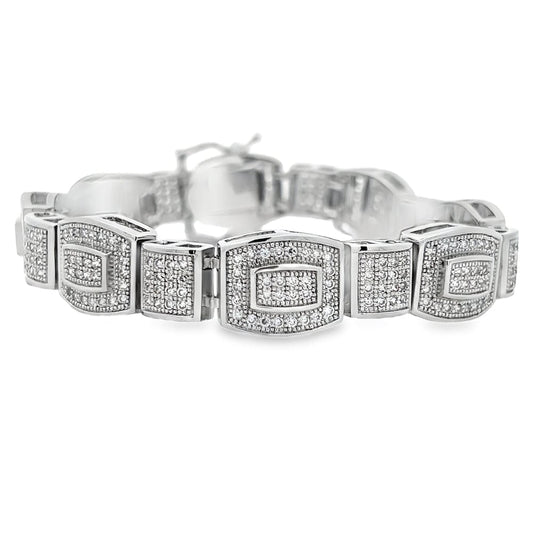 Baller Link CZ Hip Hop Bracelet