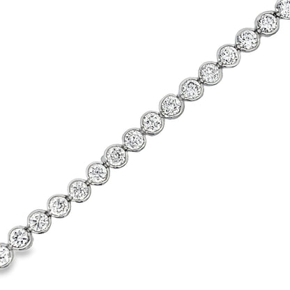 Bezel Set CZ Tennis Bracelet