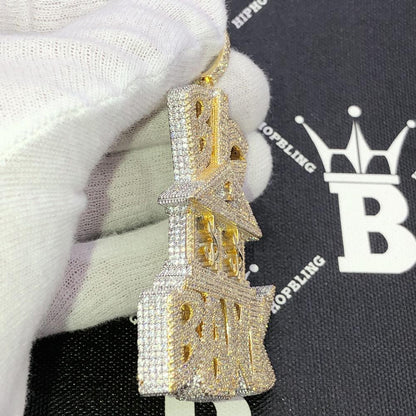 Big Bank $ CZ Hip Hop Bling Iced Out Pendant