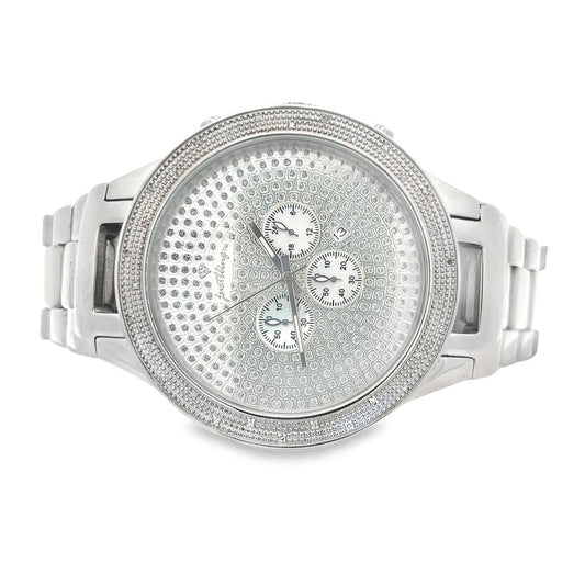 Big Face .30cttw Real Diamond Watch