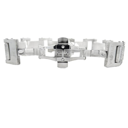 Blocky CZ Iced Out Bracelet Stainless Steel