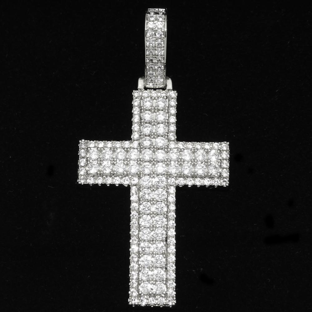 Box Cross Hip Hop Bling Bling Pendant