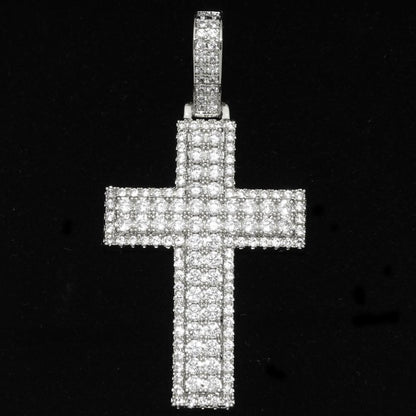 Box Cross Hip Hop Bling Bling Pendant