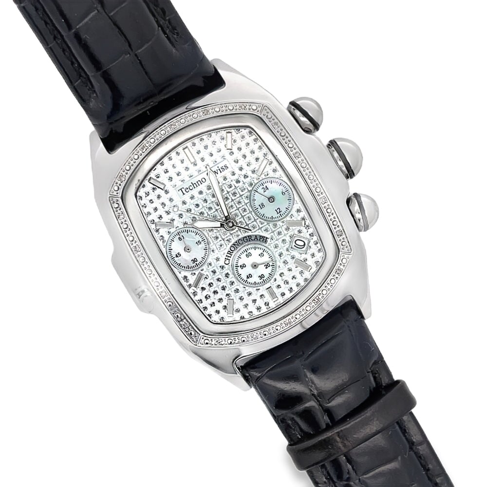 Bubble Face Real Diamond Watch