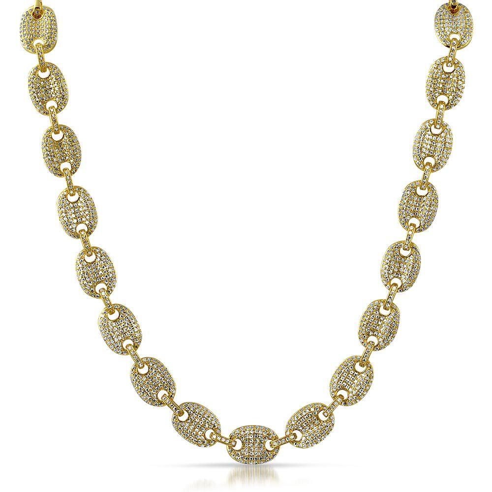Bubble Link Mariner Bling Bling Gold CZ Chain