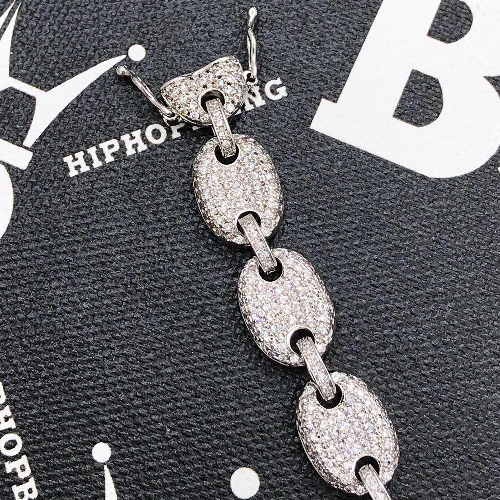 Bubble Mariner Link Iced Out Hip Hop Bracelet
