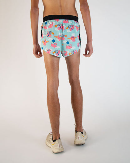Men's Flying Pigs 2" DS Split Shorts