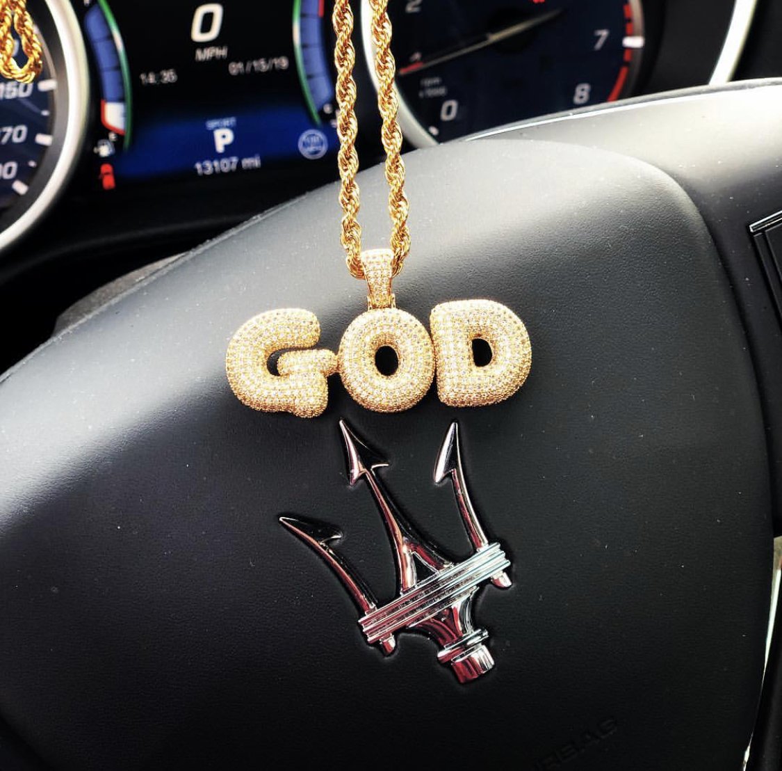 Custom Bubble Letter Name Pendant
