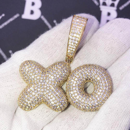 Custom Bubble Letter Name Pendant