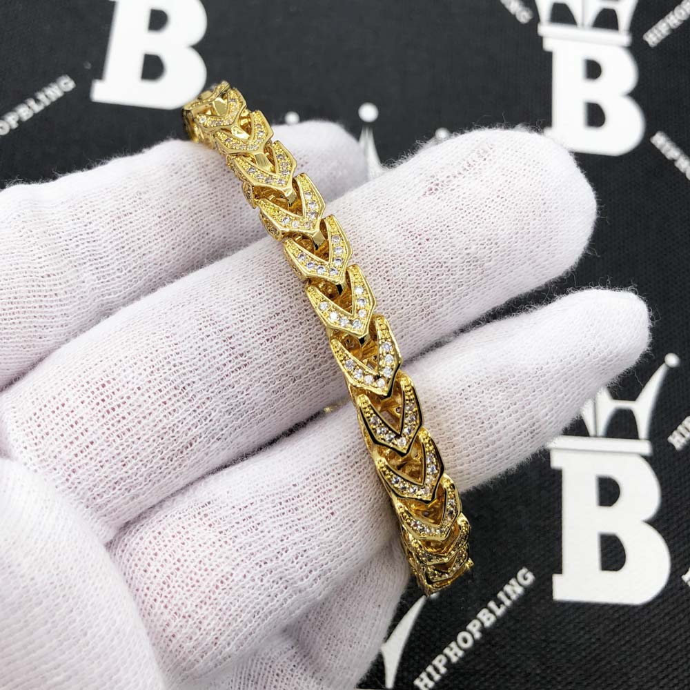 CZ Franco 8MM Bling Bling Bracelet
