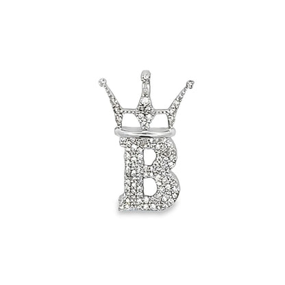 Diamond Hip Hop Bling Logo Pendant Solid 14K Gold