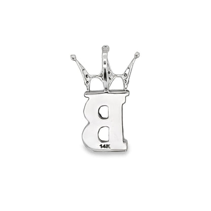 Diamond Hip Hop Bling Logo Pendant Solid 14K Gold