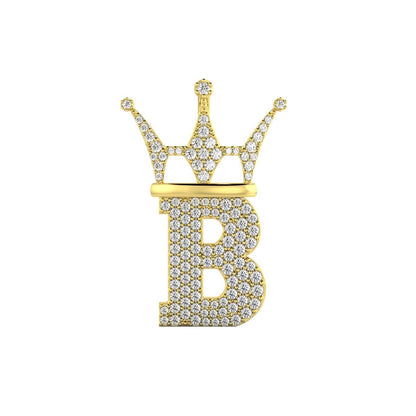 Diamond Hip Hop Bling Logo Pendant Solid 14K Gold